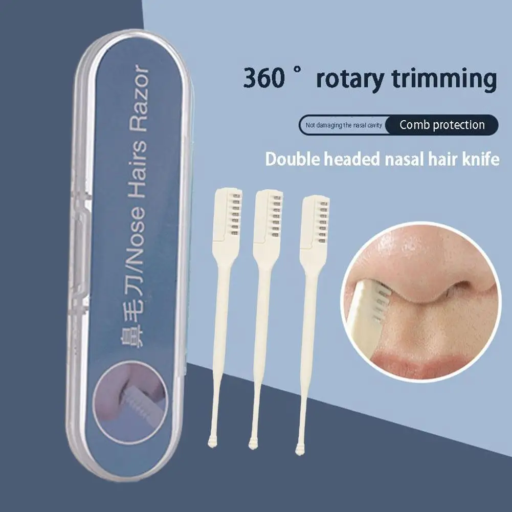 

Portable Nasal Hair Cutter Nose Hair Remover 360 Rotating Nasal Clippers Nose Hair Trimmer For Women Men Manual Nose Hair T B5U3