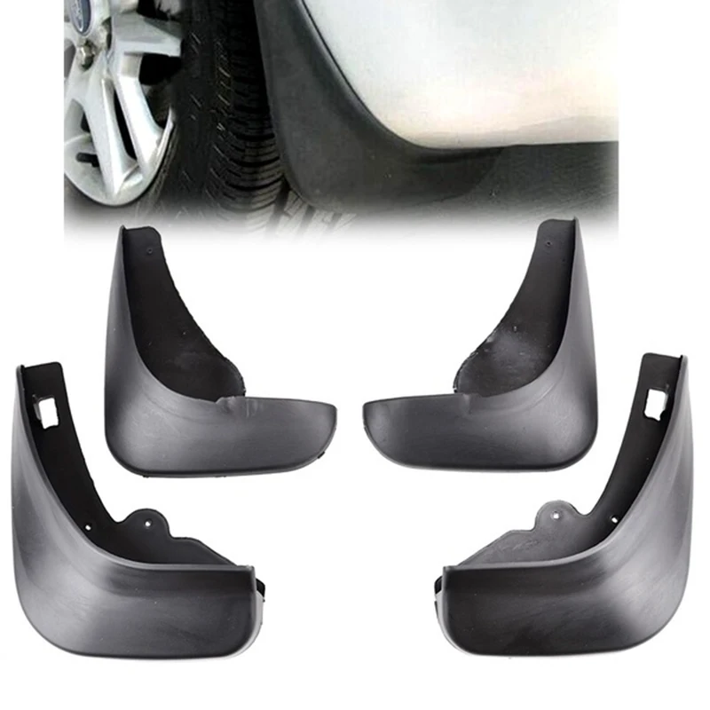 

2 Set Accessories: 1 Set Mud Flap Splash Guards Front Rear & 1 Pcs Car Rear View Mirror Cover Trim Side Wing Case