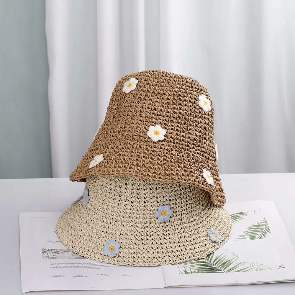 Шляпа с бантом и солнцезащитным козырьком женская панама Женская кепка пляжные