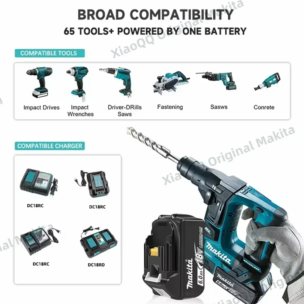 Аккумулятор Makita BL1860b 18 В 6 Ач