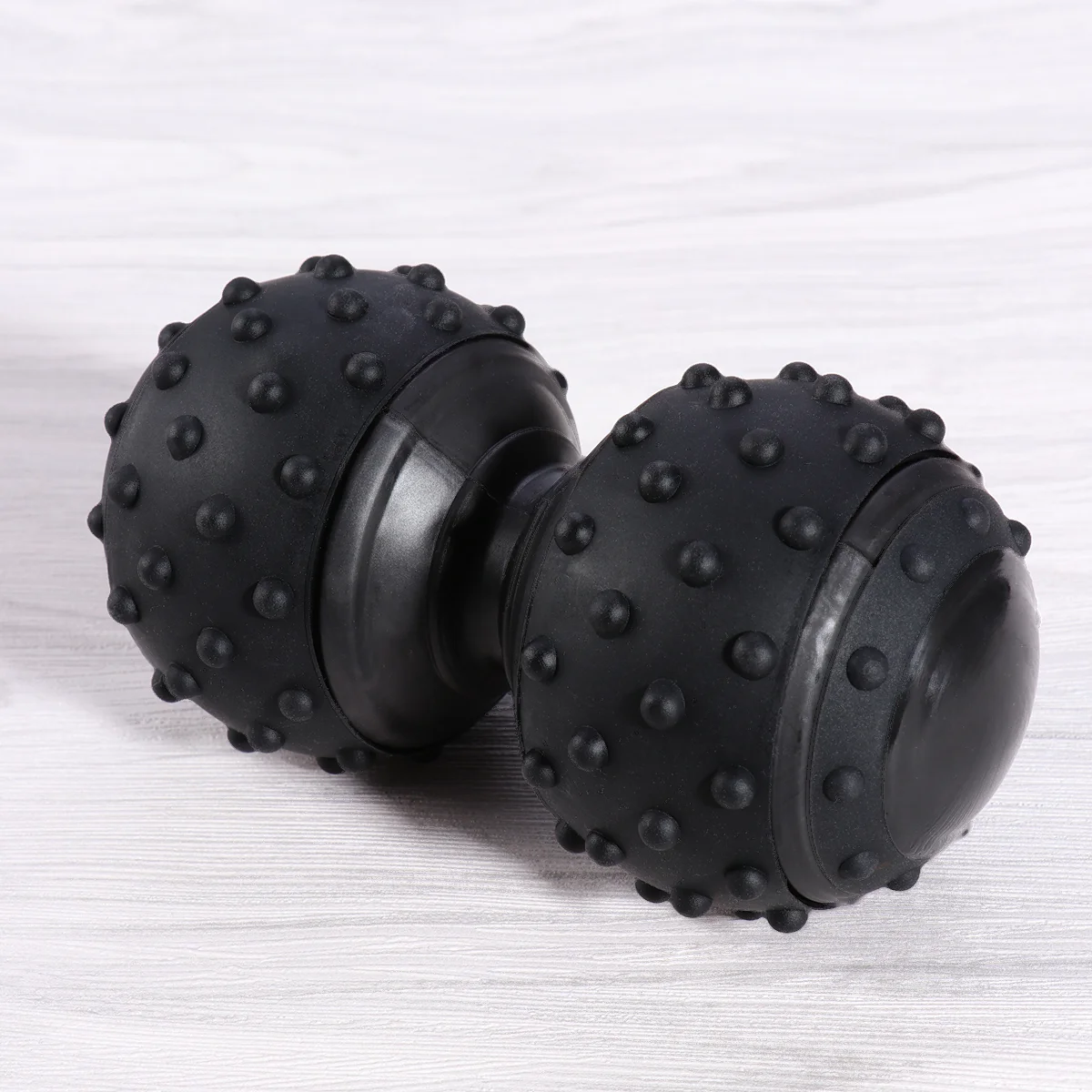 

Silicone Massage Ball Peanut Balls Body Massager for Relieving Muscle Pain and Body Tension (Black) Vibration fitness