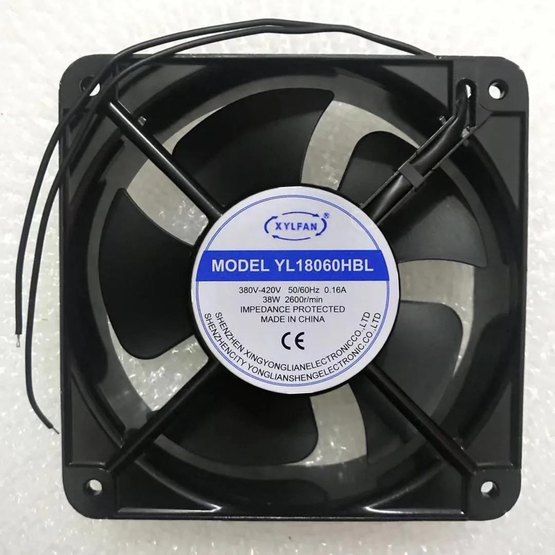 YL18060HBL AC 380V 0.16A 180x180x60mm 2-проводной Вентилятор охлаждения сервера