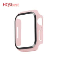 360 full screen protector hard case for apple watch cover tempered glass film for iwatch 41mm 45mm