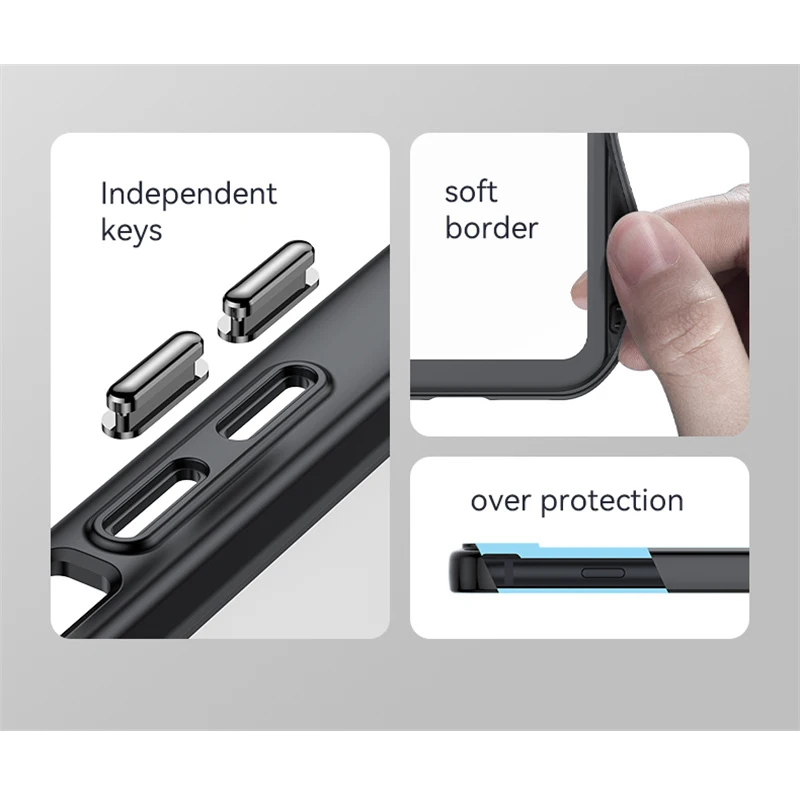 For Cover Honor X8 Case Honor X8 Capas Bumper Shockproof Back Transparent Colour Border Clear Case For Fundas Honor X 8 X8 Cover