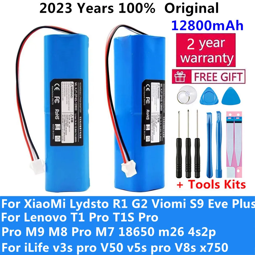 

Pro M9 M8 Pro M7 18650 m26 4s2p for iLife v3s pro V50 v5s pro V8s x750 For XiaoMi Lydsto R1 Robot Vacuum Cleaner Battery
