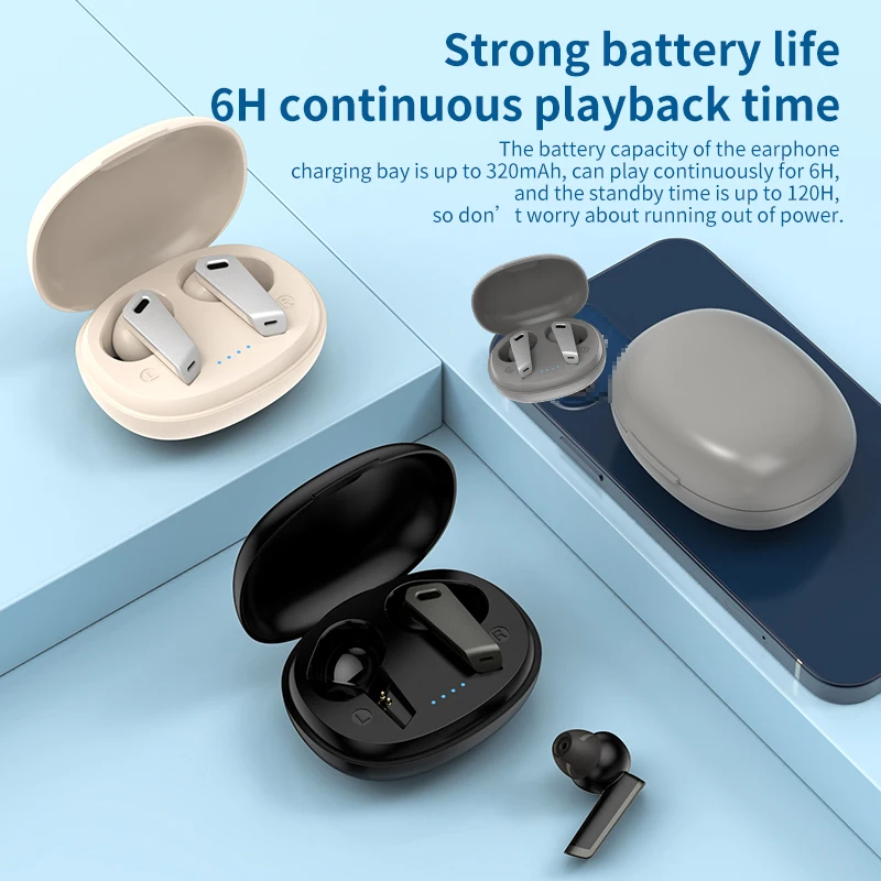 

TWS-стереонаушники с поддержкой Bluetooth, с активным шумоподавлением