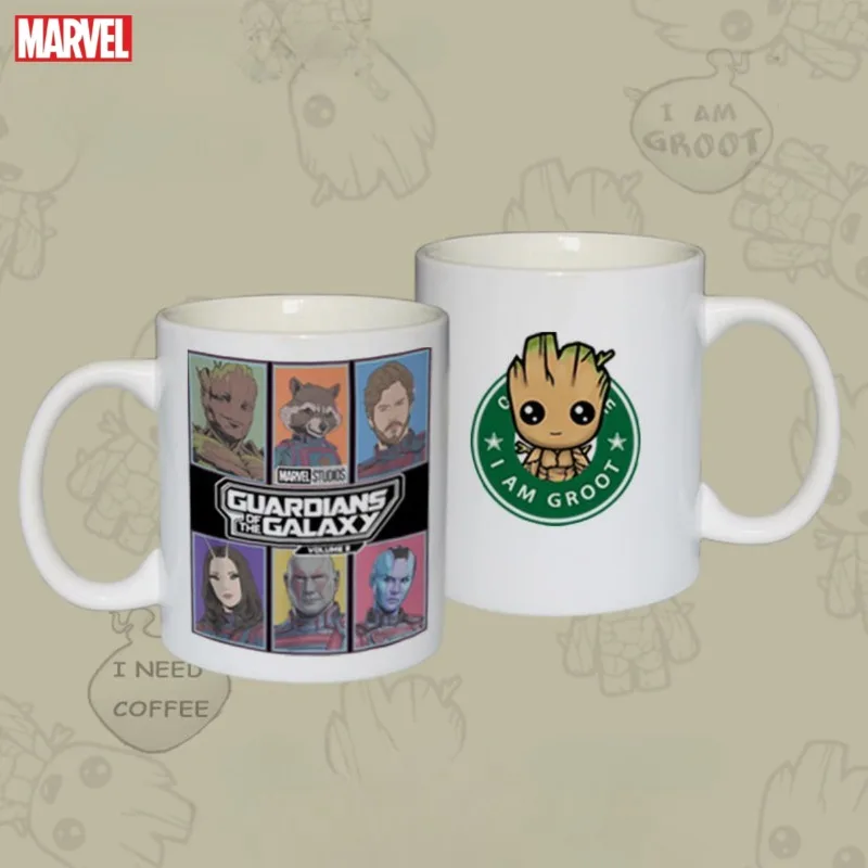 Кружка кофейная с героями фильмов Marvel стражи Галактики звезда-Лорд Грут