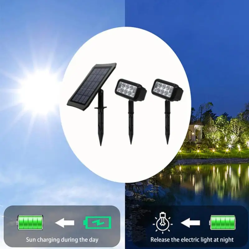 

Solar LED Garden Light Outdoor Lawn Lamp 3W IP65 Waterproof Spike Light 5V Landscape Lighting Spotlight Ground Spike Light