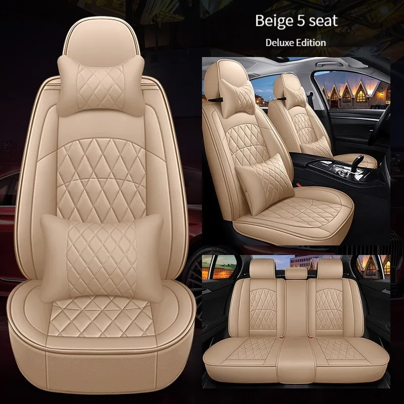 

YOTONWAN Leather Car Seat Cover for Genesis GV70 GV80 GV90 G70 G80 car accessories Car-Styling 5 seat car model