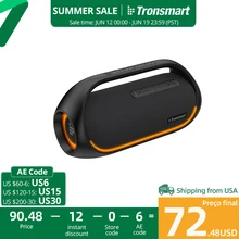 Tronsmart Bang Speaker 60W Bluetooth Speaker with Lossless Hi-Res Audio, Heavy Bass, App Control, Portable Handle, for Party