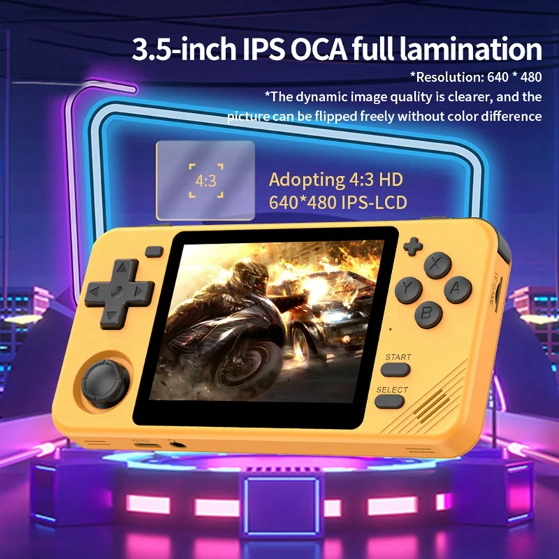 Портативная игровая консоль RGB10X 64 ГБ 3 5-дюймовый IPS-экран с открытым исходным