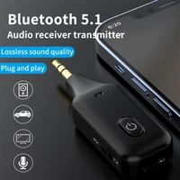 3 5mm aux bluetooth receiver transmitter 2 in 1 wireless stereo audio adapter with handsfree microphone for tv car speaker