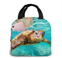 storage bag 3d sea turtle lunch box insulated meal bag lunch bag reusable snack bag food container