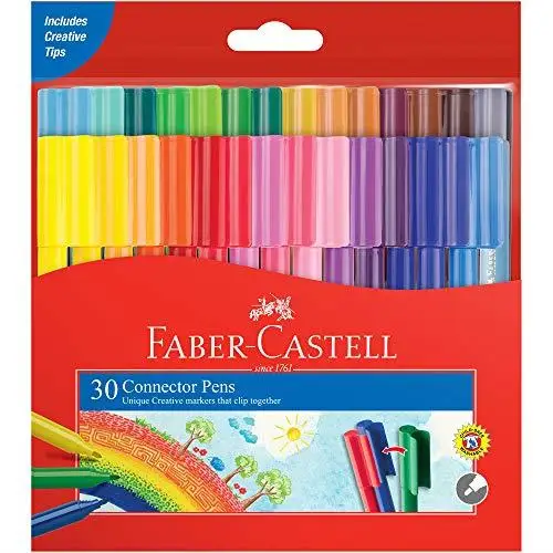 

Brand: Faber-Castell 5068113000 Fun Markers, 30 Color Category: Felt-Tip Pens