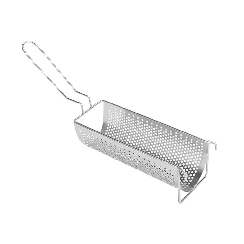 

Colander Strainer Chip Fry Baskets French Fries Holder Stainless Frying Pan Metal Drain Turkey Fryer Pot Food