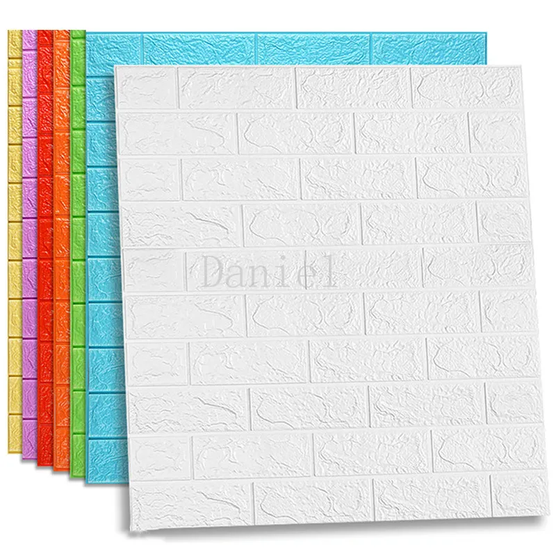 

Newest 3d White Effect Flexible Stone Brick Wall Vinyl Wallpaper Self-adhesive Wall Sticker