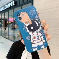 silicone case for iphone 13 12 mini pro max cute cartoon telescope astronaut protective cover for iphone xr xxs max 66s 78