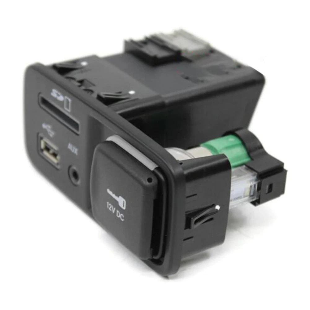 

AUX USB SD Auxiliary Audio USB 68146071AC ABS AUX USB SD Center Console For Jeep 2014-2017For Jeep For Cherokee