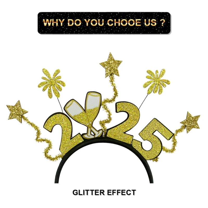 Праздничные повязки на голову 2025 унисекс праздничный головной убор