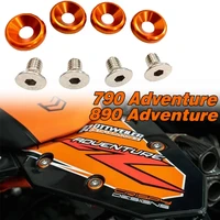 motorcycle accessories rear fender fairing bolts aluminum alloy accessories orange black sutiable for ktm adventure 790890