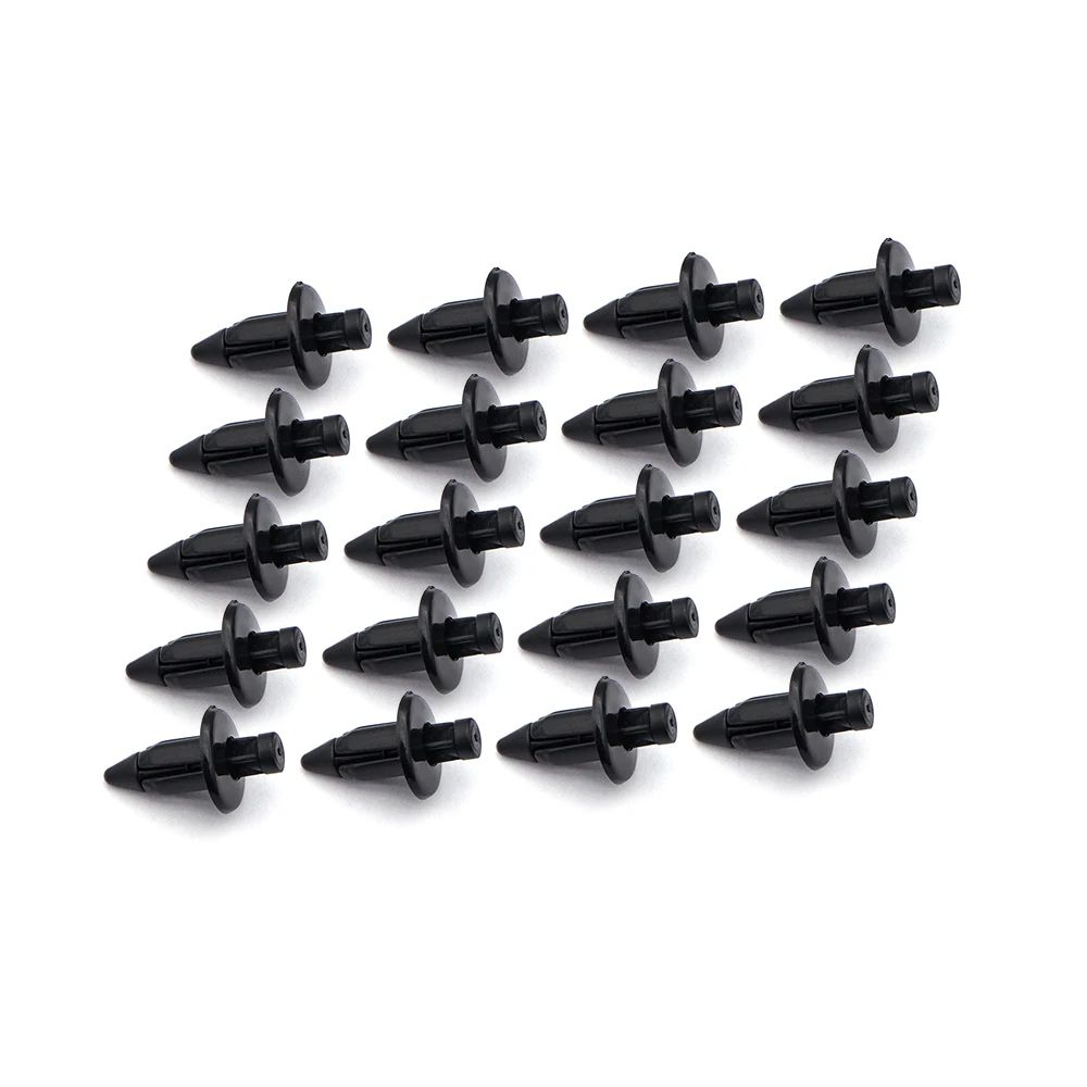 

6mm Black Rivet Universal Series Fairing Body 20PCS Trim Panel Fastener Screw Clips For Honda Motorcycle Accessories Parts
