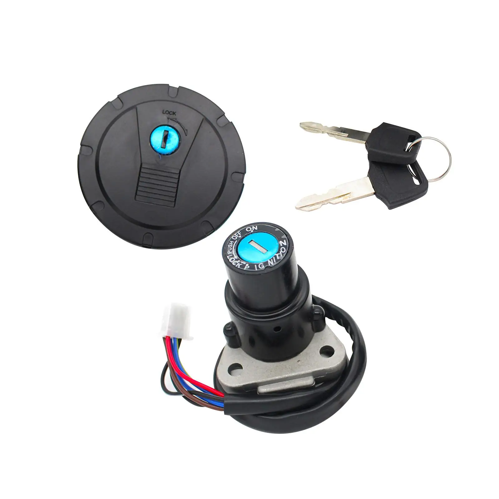 

Motorcycle Ignition Switch Spare Parts High Performance with Key Barrel Lock Cylinder for Kawasaki Klr650 Klr 650 1987-2007