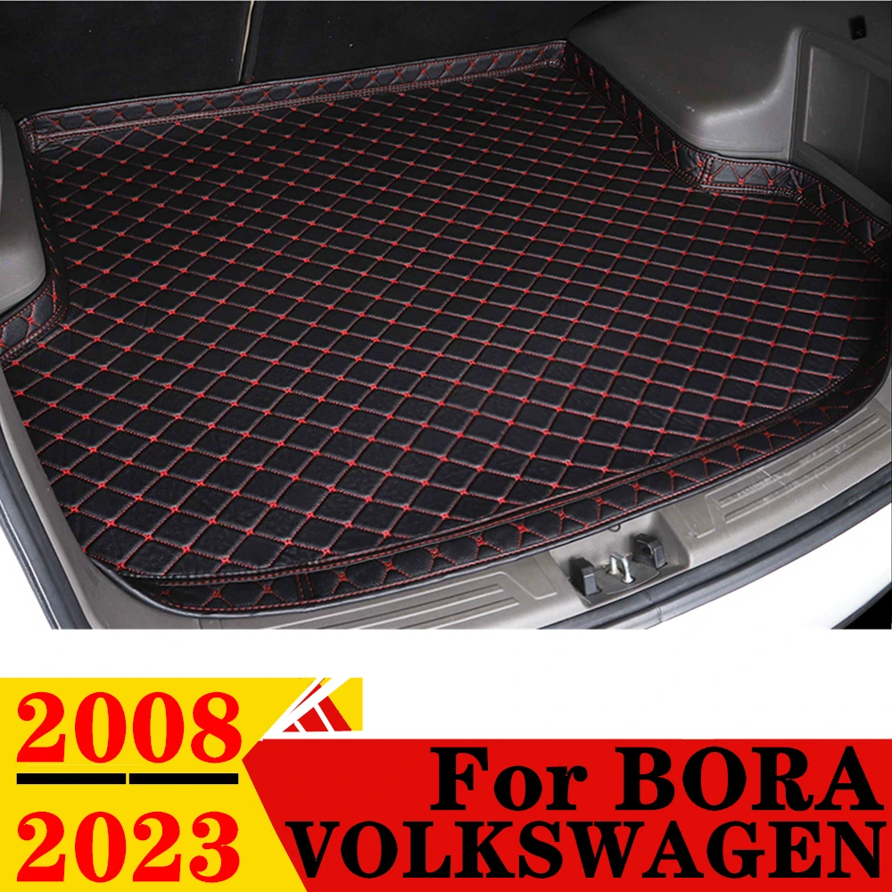 

Car Trunk Mat For Volkswagen VW Bora 2008-23 All Weather XPE High Side Rear Cargo Cover Carpet Liner Tail Parts Boot Luggage Pad