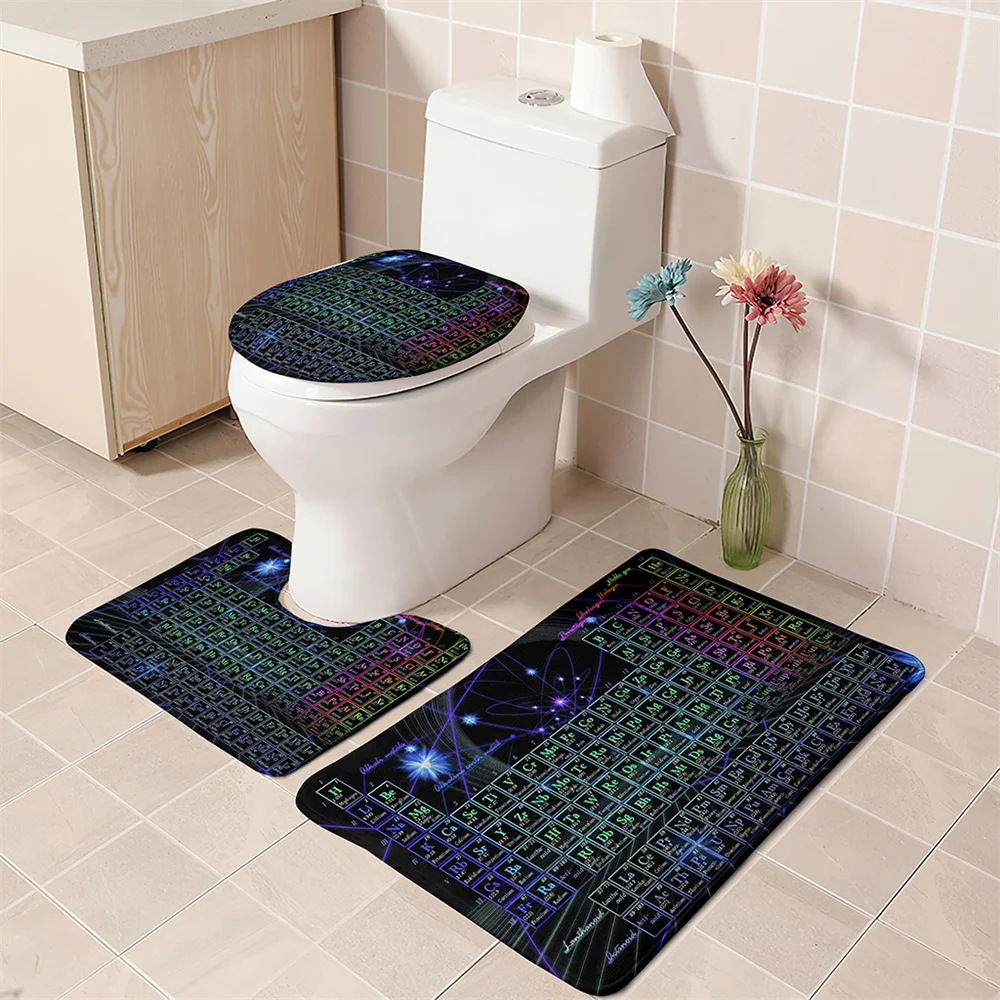 Супер водопоглощающий набор для ванной из 3 предметов коврики унитаза