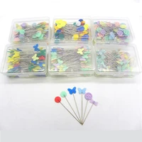 100pcs dressmaking pins embroidery patchwork tools fixed pin button pin patchwork pin for sewing and diy accessories