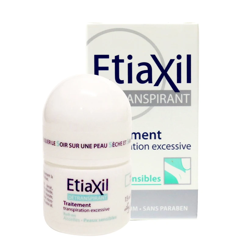 

Etiaxil Roll-On Antiperspirant for Armpits (Sensitive Skin) 15ml Body Care deodorant Fresh Remove body odor Sensitive Green Box