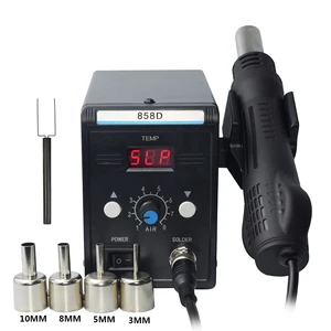 Бессвинцовая паяльная станция SMD, СВЕТОДИОДНЫЙ Цифровой паяльник, Термофен Blowser Eruntop 858D