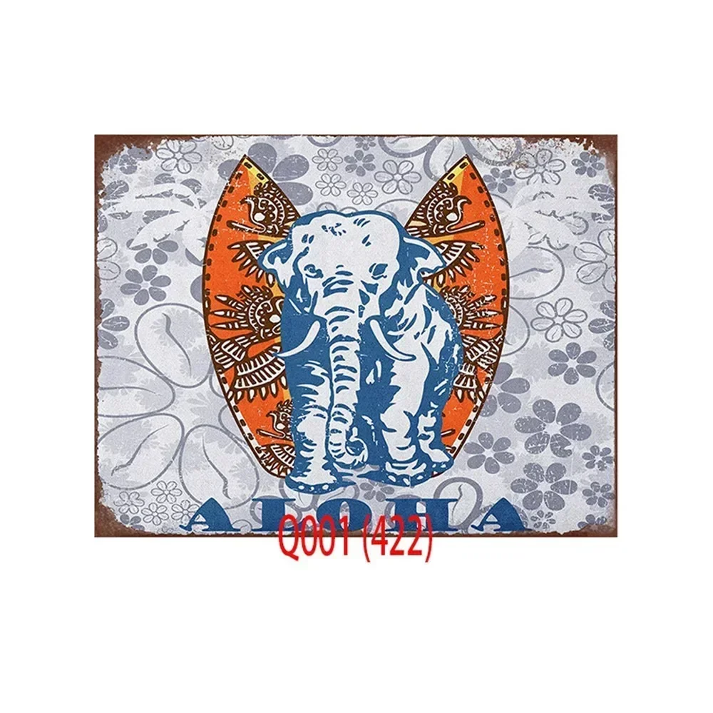 Металлическая жестяная вывеска Aloha HD винтажный декор для магазина напитков