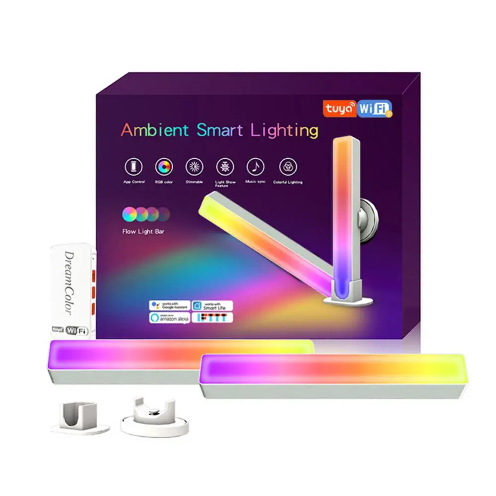 

Rgbic Symphony Music Rhythm Pickup Light Mart Ambient Lamp App Control Desktop Background Wifi And Bluetooth Atmosphere Light
