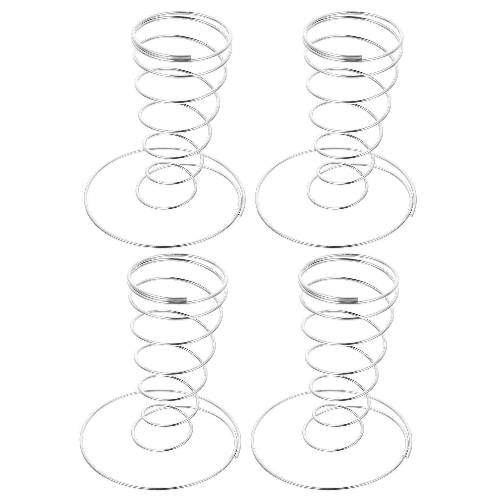 

4 Pcs Cone Ice Cream Exhibition Taper Holder French Fry Holder Bracket Snacks Cone Holder Stainless Steel Pizza Cone Holder