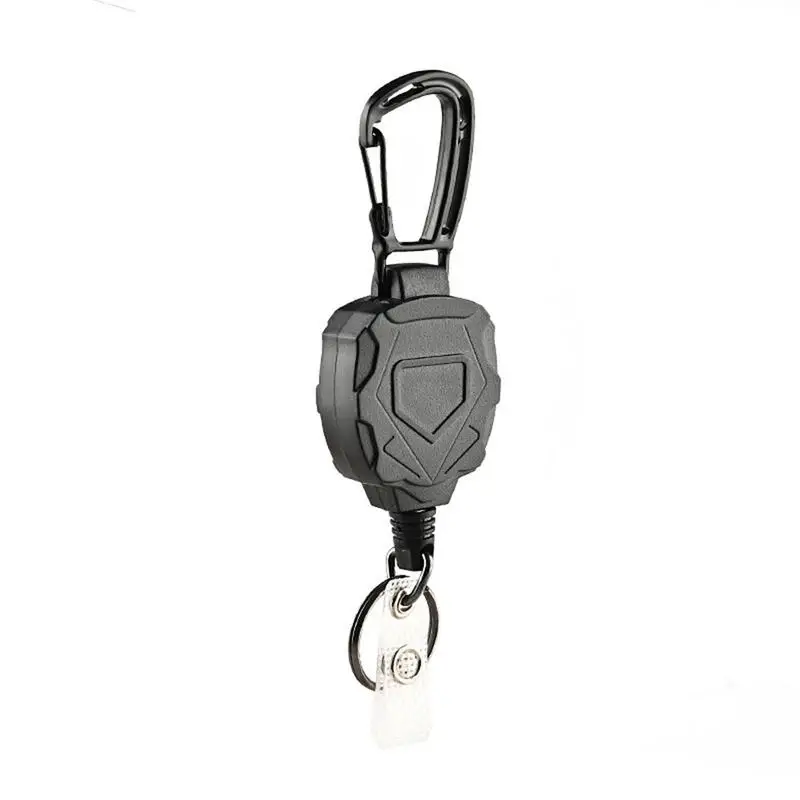 

Heavy Duty Retractable Key Chain Anti-theft Keychain With Carabiner Max Extending Length Retractable Badges Holder Lanyard 2023