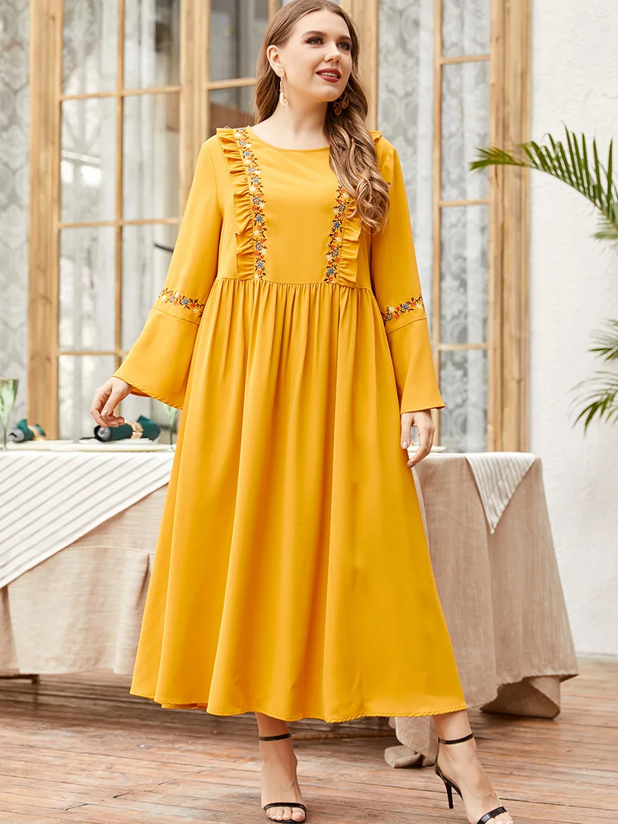 

Ramadan Eid Mubarak Abaya Dubai Turkey Islam Arabic Pakistan Muslim Dress Abayas For Women Robe Arabe Longue Femme Musulmane