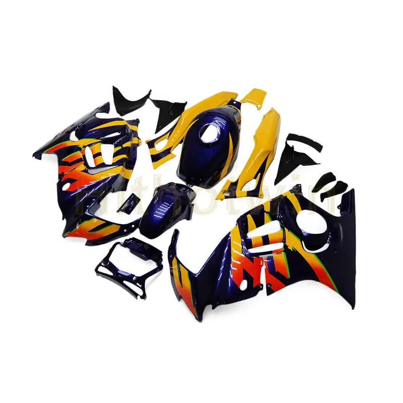 

Полный комплект обтекателей для CBR600F3 1997 1998 синий желтый CBR600 F3 97 98 ABS пластиковый комплект обтекателей для двигателя