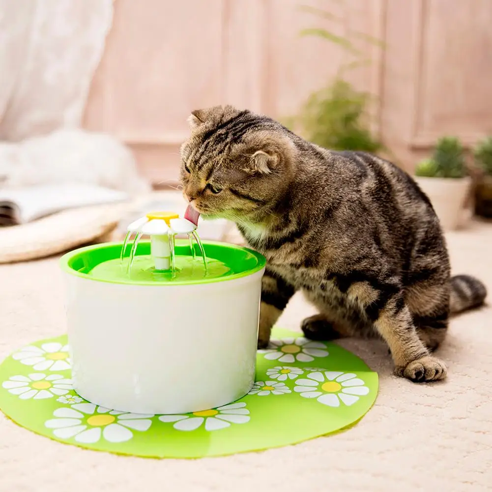 

Automatic Pet Cat Water Fountain1.6L Dogs Cats Mute Drinker Feeder Bowl Drinking Dispenser with Quiet Pump