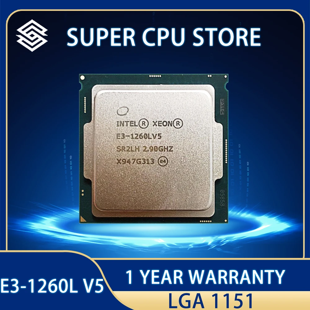 

Intel Xeon E3-1260Lv5 E3 1260Lv5 E3 1260L v5 CPU Processor 2.9 GHz Quad-Core Eight-Thread 45W LGA 1151