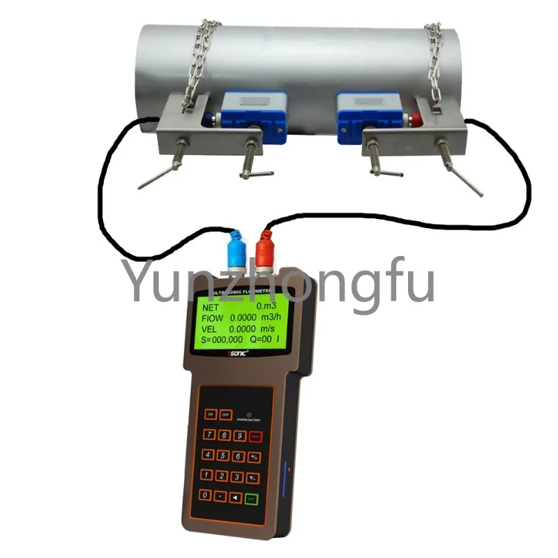 TUF-2000M RS485 Modbus ультразвуковой расходомер/измеритель тепла на датчиках