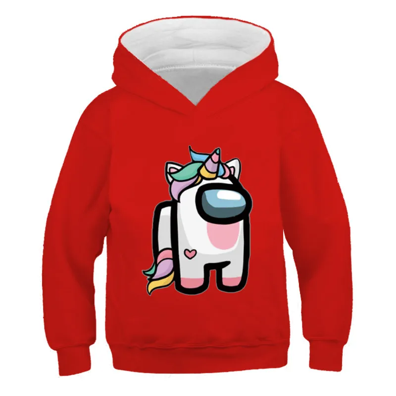 

Anime Unicorn Hoodies Children Long Sleeve Sweatshirts Print Pullovers Kids Boys Girls Hooded Tops Harajuku Spring Fall Clothes