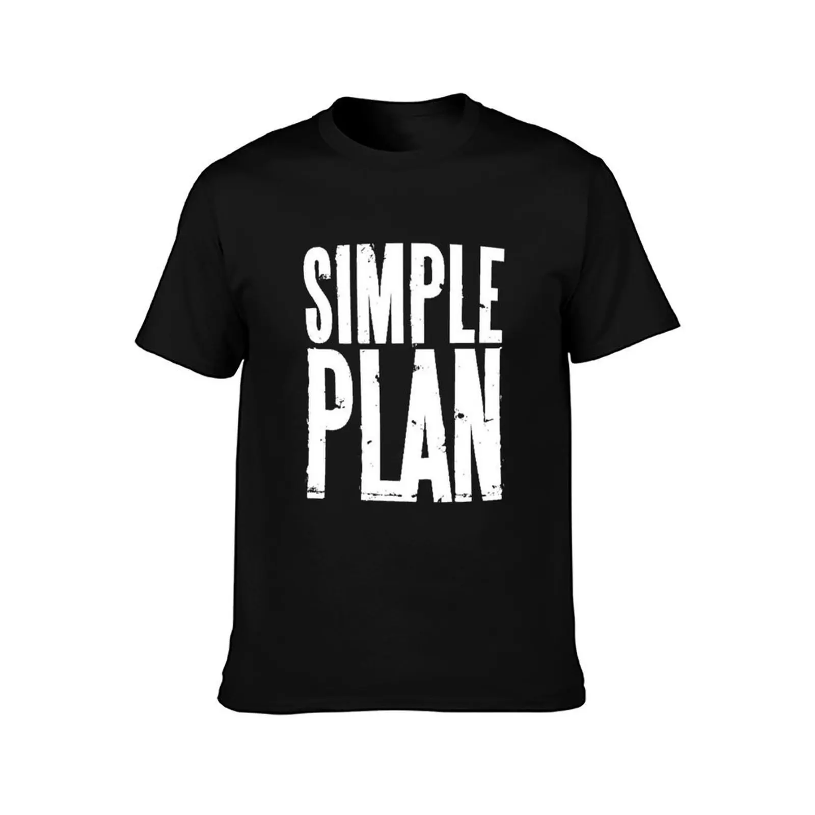 Фото Футболка Simple Plan LogoClassic, мужская, белая, из плотного хлопка №2