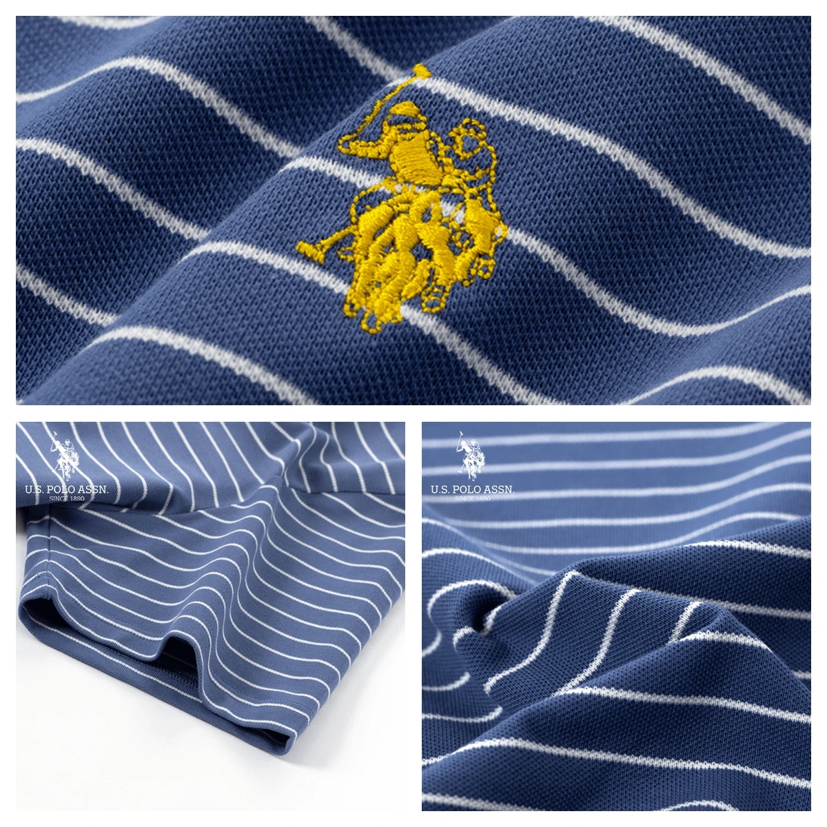 Мужская хлопковая футболка в полоску с коротким рукавом |