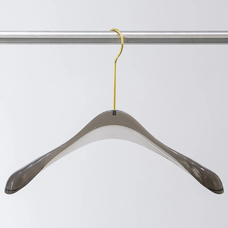 

Customized Logo Clear Clothes Hangers Clear Hanger Acrylic Plastic Hangers