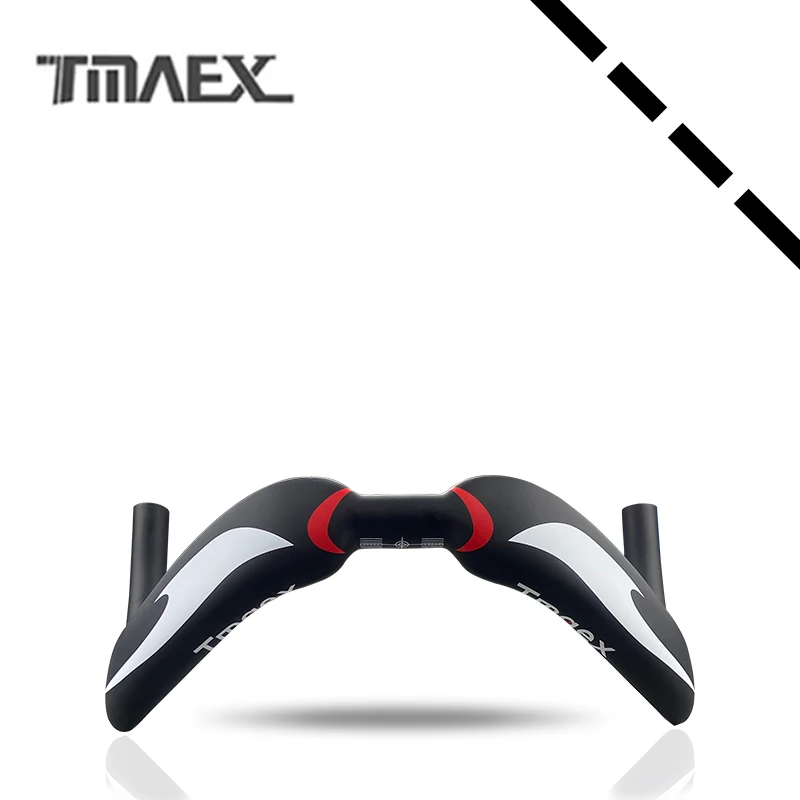 Ручки с красным логотипом T700 гоночные полностью из углеродного волокна