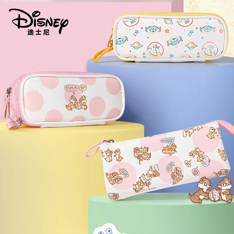 

Disney Chip 'n' Dale Children's Pencil Case Large Cartoon Pencil Case Toy Student Zipper Pencil Case For Children Kawaii Gifts