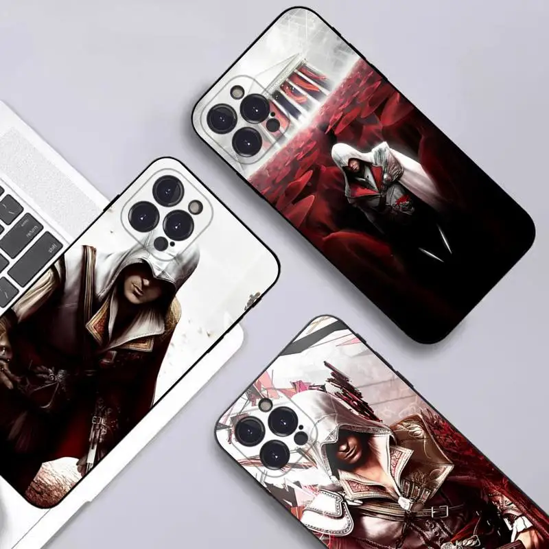 

MINISO A-Assassins Game Phone Case Silicone Soft for iphone 14 13 12 11 Pro Mini XS MAX 8 7 6 Plus X XS XR Cover