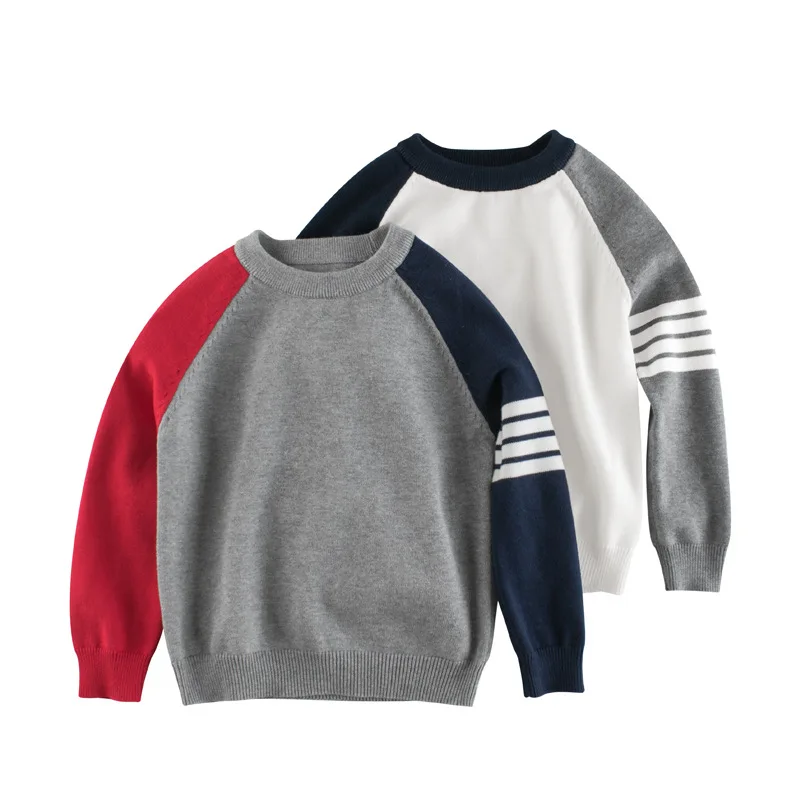 

Brand Baby Boys Cotton Sweater New Kids Toddler Warm Patchwork Pullovers Boy Winter Clothes Fall Infant Girl Outerwear Knitwear