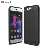 for honor 9 silicone case shockproof back cover for huawei honor 9 soft phone cases for honor9 carbon fiber case coque fundas