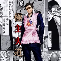 anime the way of the househusband tatsu cosplay costume gokushufudo printing off white pink apron pinafore dress women men